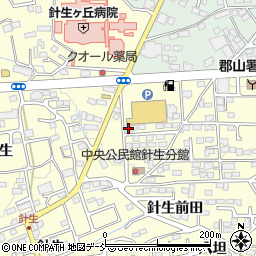 福島県郡山市大槻町笹ノ台2-16周辺の地図