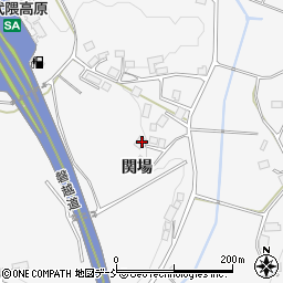 福島県田村市船引町門沢関場周辺の地図