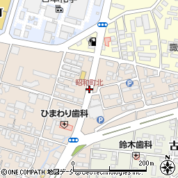 昭和町北周辺の地図