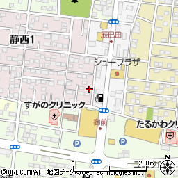 福島県郡山市静西1丁目50周辺の地図