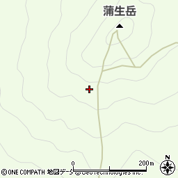 福島県只見町（南会津郡）蒲生（北山）周辺の地図