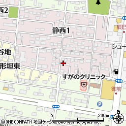 福島県郡山市静西1丁目110周辺の地図