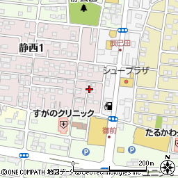 福島県郡山市静西1丁目66周辺の地図