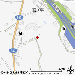 福島県田村市船引町門沢宮ノ平309周辺の地図