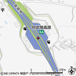阿武隈高原ＳＡ周辺の地図