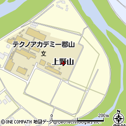 福島県郡山市上野山周辺の地図