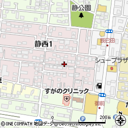 福島県郡山市静西1丁目128周辺の地図