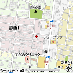 福島県郡山市静西1丁目42周辺の地図