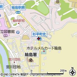 杉原町北周辺の地図