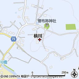 福島県郡山市横川町（横川）周辺の地図