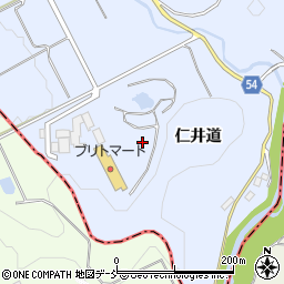 福島県田村郡三春町斎藤仁井道周辺の地図