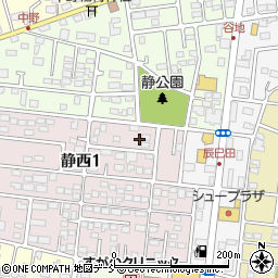 福島県郡山市静西1丁目166周辺の地図