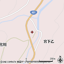 福島県大沼郡会津美里町宮川川西乙周辺の地図