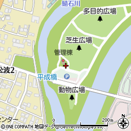 鯖石川改修記念公園トイレ周辺の地図