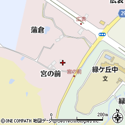 福島県郡山市蒲倉町宮の前周辺の地図