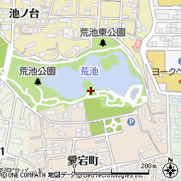 中央児童公園周辺の地図