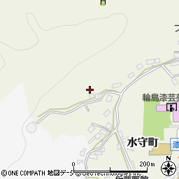 石川県輪島市水守町（峯山）周辺の地図