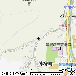 石川県輪島市水守町周辺の地図
