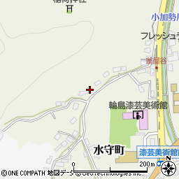 石川県輪島市水守町周辺の地図