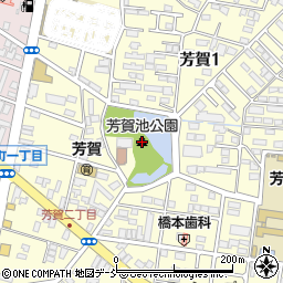 芳賀池公園周辺の地図
