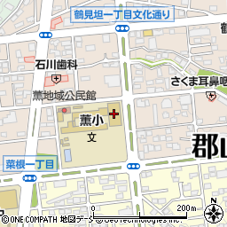 市立薫小学校周辺の地図