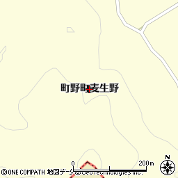 石川県輪島市町野町（麦生野）周辺の地図