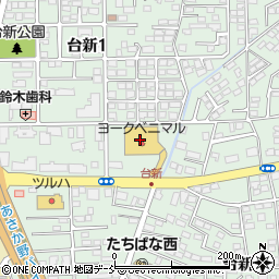 福島銀行台新ショッピングセンター ＡＴＭ周辺の地図