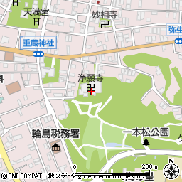 浄願寺周辺の地図