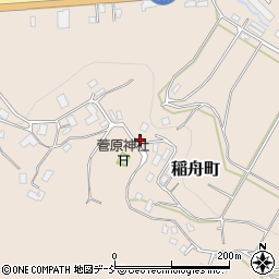 石川県輪島市稲舟町（竹ノ端）周辺の地図