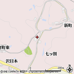 福島県郡山市蒲倉町七ッ割周辺の地図