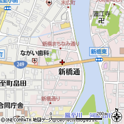 石川県輪島市新橋通周辺の地図