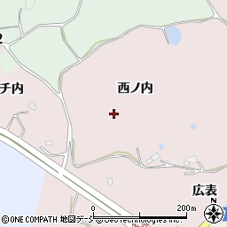 福島県郡山市蒲倉町西ノ内周辺の地図