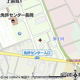 新潟県長岡市上前島1丁目周辺の地図