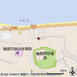 石川県輪島市稲舟町歌波周辺の地図
