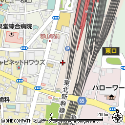 リパーク郡山駅ピボット駐車場周辺の地図