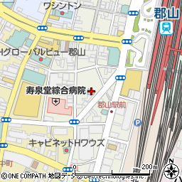 セブンイレブン郡山駅前南通り店周辺の地図