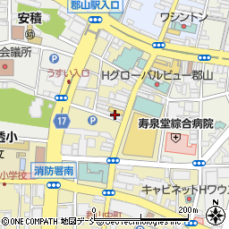 みずほ銀行郡山支店周辺の地図