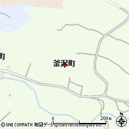 新潟県長岡市釜沢町周辺の地図