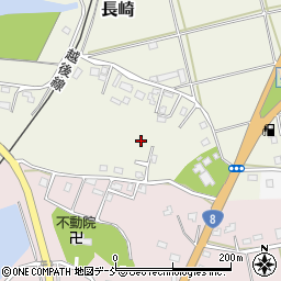 新潟県柏崎市長崎周辺の地図