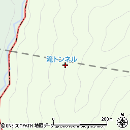 滝トンネル周辺の地図