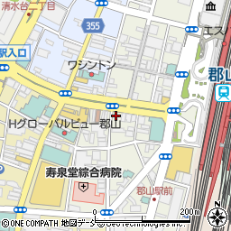 駅前大通り周辺の地図
