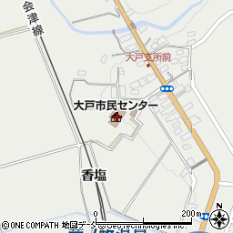 会津若松市大戸公民館周辺の地図