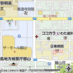 美容プラージュ郡山店周辺の地図