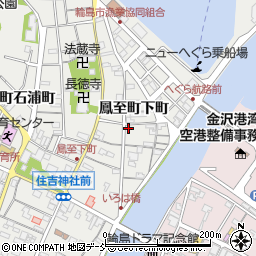 石川県輪島市鳳至町下町周辺の地図