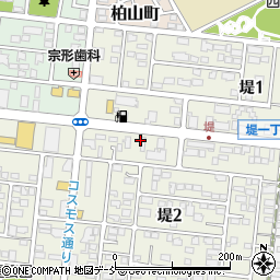 ホワイト急便福島　新さくら通り店周辺の地図