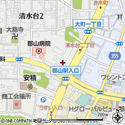 朝日生命保険相互会社　福島支社周辺の地図