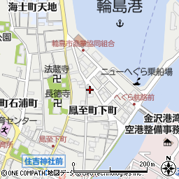 石川県輪島市鳳至町下町34周辺の地図