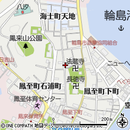 石川県輪島市鳳至町（鳳至丁）周辺の地図