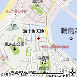石川県輪島市海士町周辺の地図
