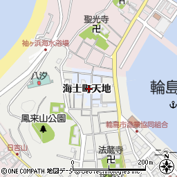 石川県輪島市海士町天地周辺の地図